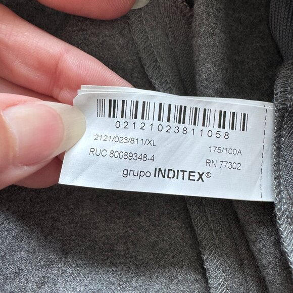 ZARA Gray Draped Midi Dress – Size XL – New With Tags (2121/023/811) 🩶 - Picture 13 of 16